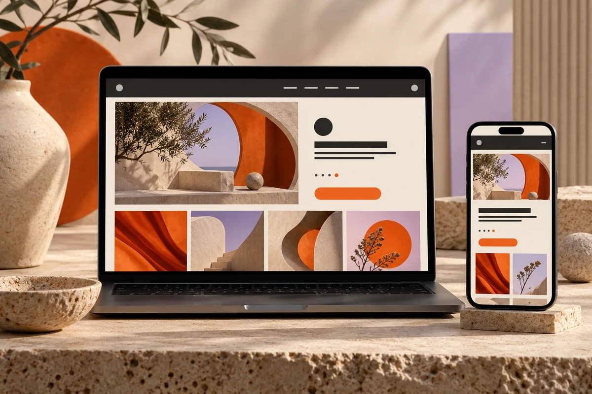 Mockup conceptual de Estudio Nexo